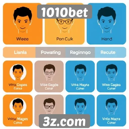 Perfis de usuários ativos na plataforma 1010bet